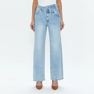 Pistola Bobby Mid Rise Straight Leg w/ Crossover in color Nelson